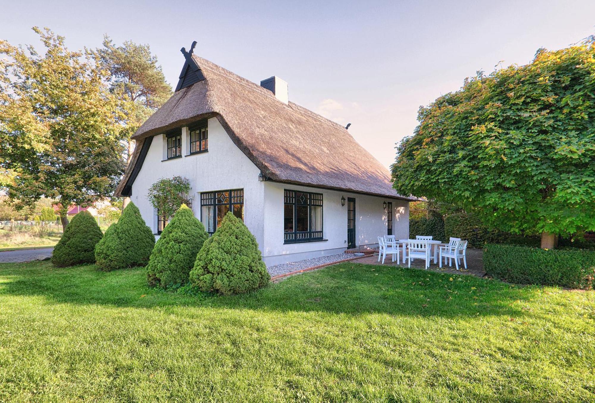 Reetdachhaus Mit Grossem Garten Und Kamin Marlow Exteriér fotografie